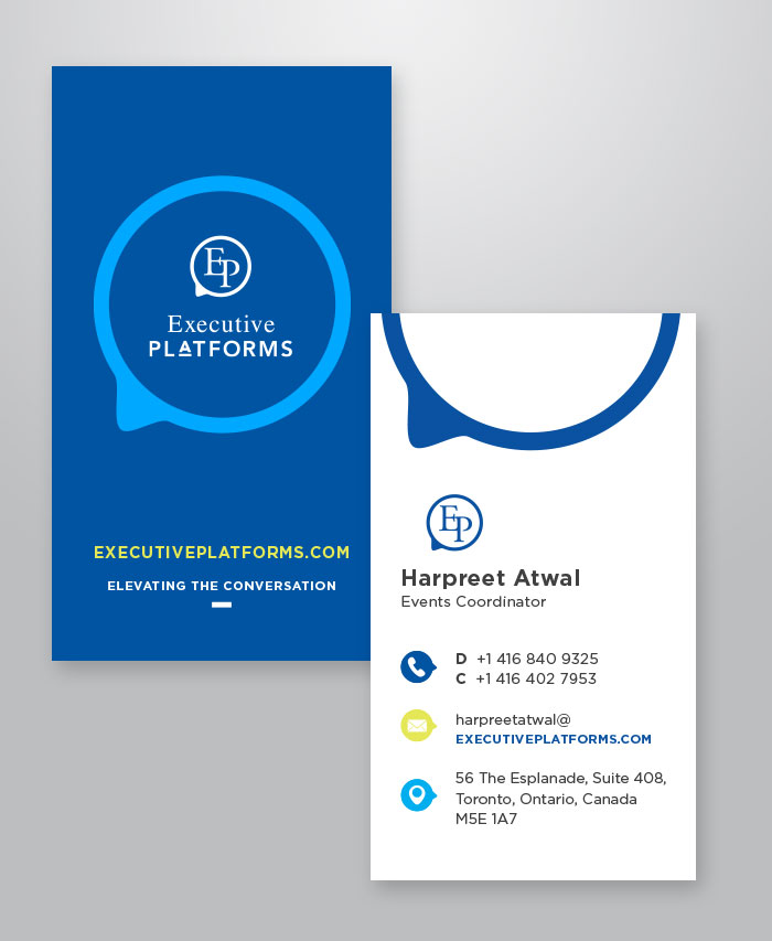 Executive Platforms business card