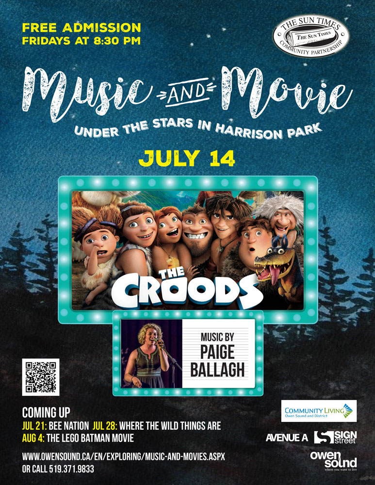 City of Owen Sound Music and Movies poster